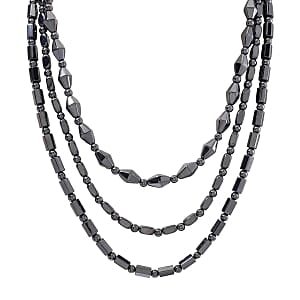 Hematite 600.00 ctw Set of 3 Necklace (20 Inches)