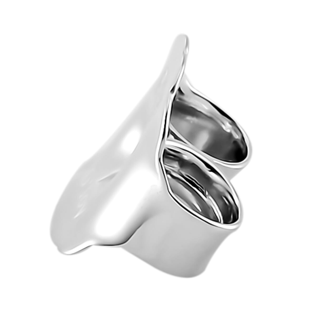 Set of 4 - Rhodium Over Sterling Silver 9mm Ear Nut 3.20 Grams image number 2