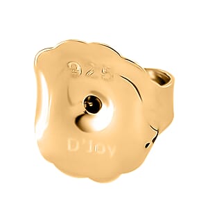 Set of 4 - 14K YG Over Sterling Silver 9mm Ear Nut 3.20 Grams