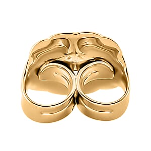 Set of 4 - 14K YG Over Sterling Silver 9mm Ear Nut 3.20 Grams