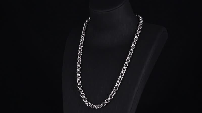 Set of Necklace (20 Inches) and Bracelet (8In) in Stainless Steel