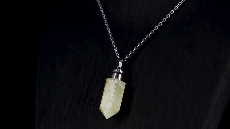 One Time Only Brazilian Citrine Pendant with Yellow LED Light (20-22 Inches) in Silvertone 55.00 ctw