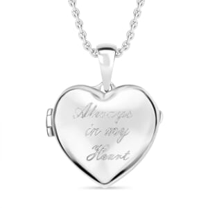 Karis Pendant in Platinum Bond with Stainless Steel Necklace (20 Inches)