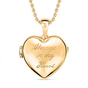Karis Pendant in 18K YG Plated with Stainless Steel Necklace (20 Inches)