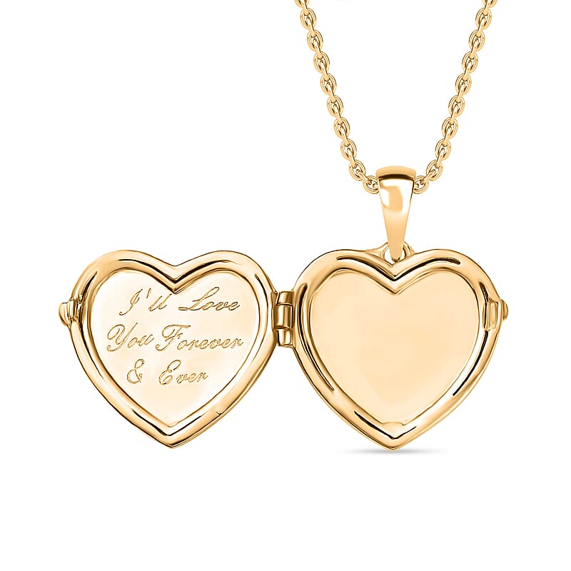 Karis Pendant in 18K YG Plated with Stainless Steel Necklace (20 Inches)