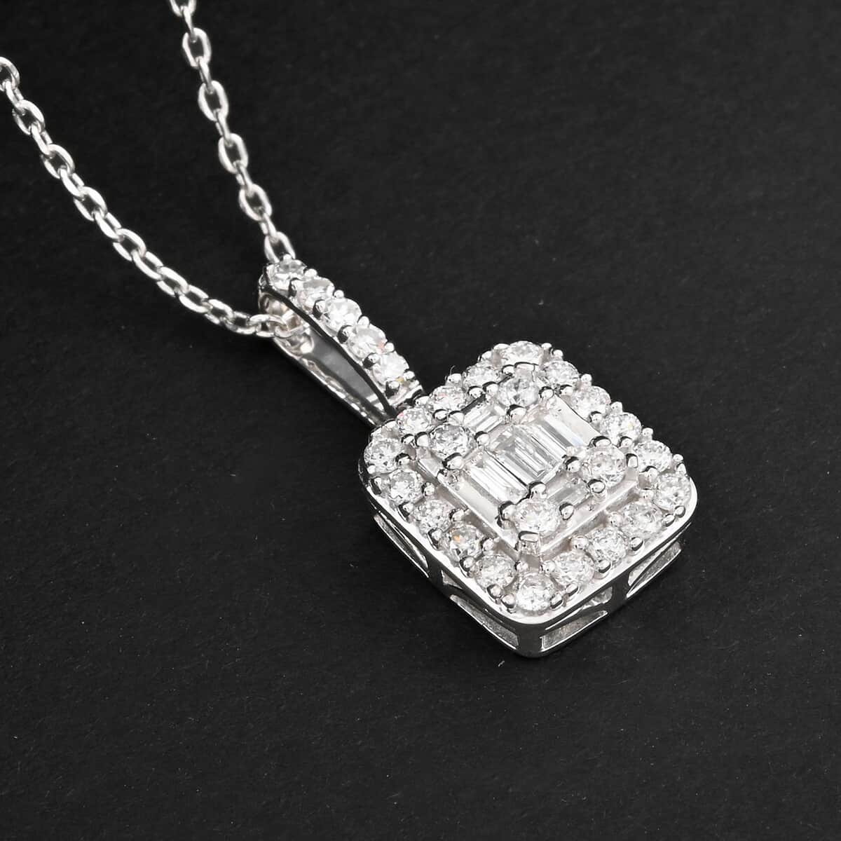 Luxuriant Lab Grown Diamond G SI 0.50 ctw Pendant Necklace in Sterling Silver 18 Inches image number 1