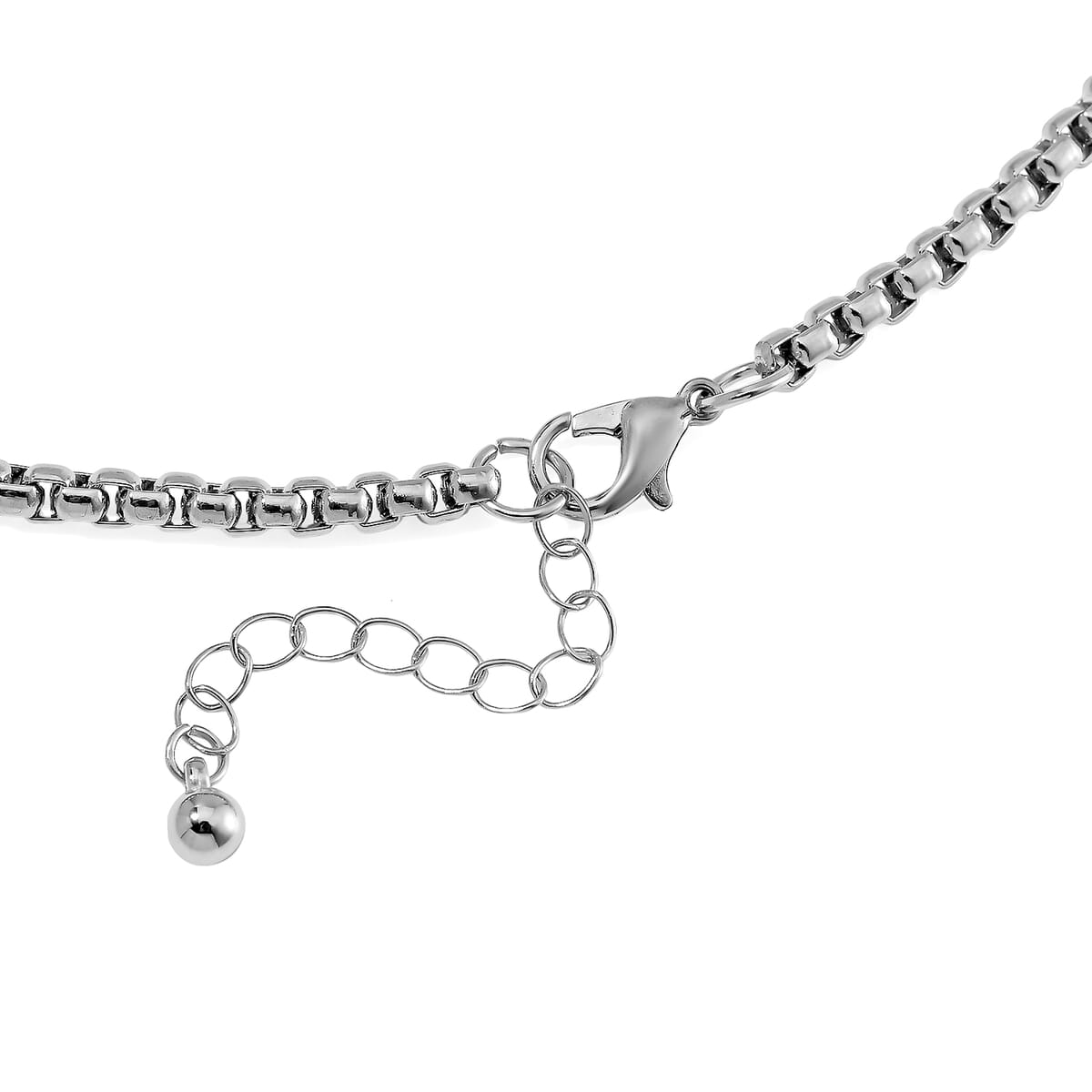 Blue Howlite 86.00 ctw Necklace 20-22 Inches and Earrings in Silvertone image number 5