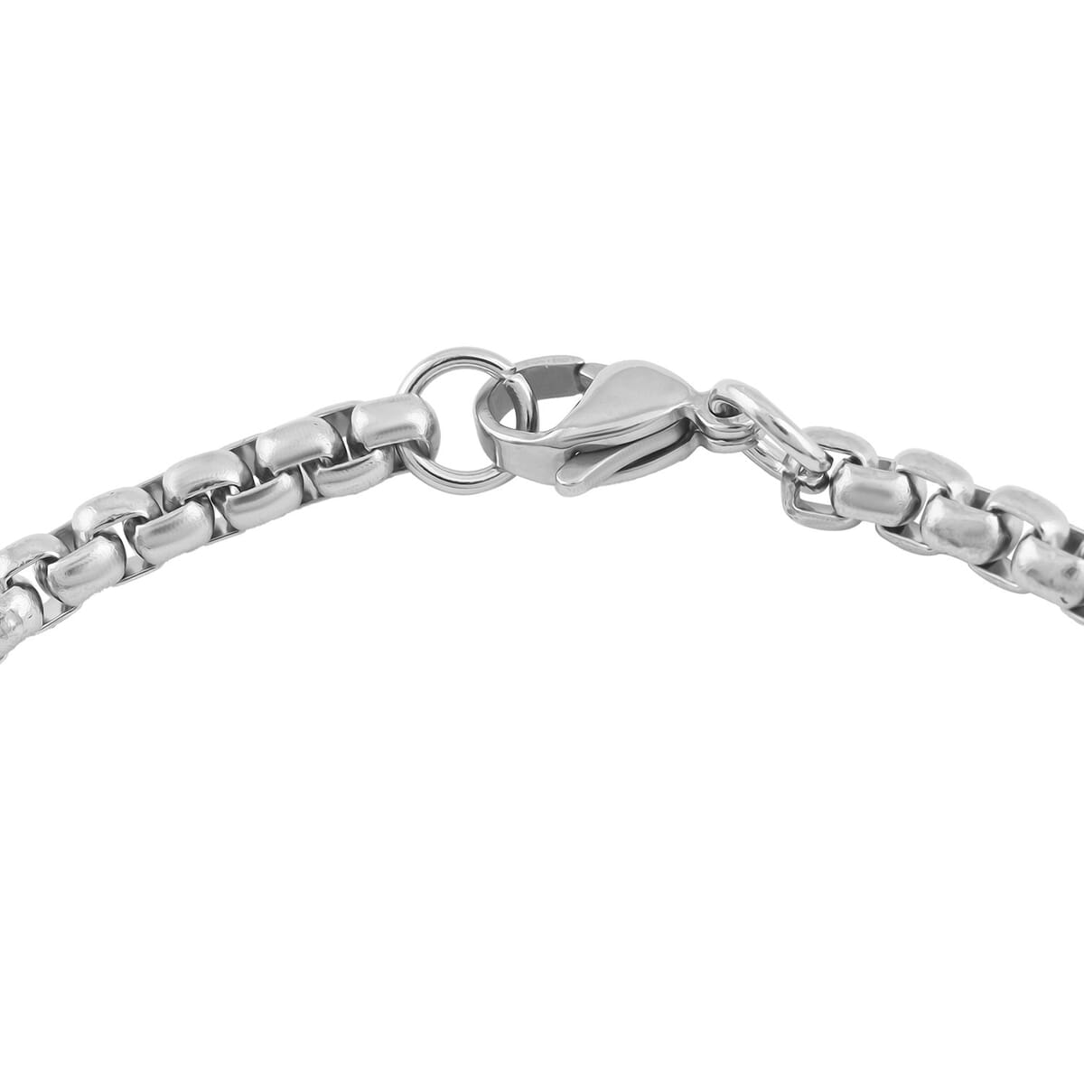 Box Link Necklace 24 Inches and Bracelet in ION Plated Black and Stainless Steel image number 6
