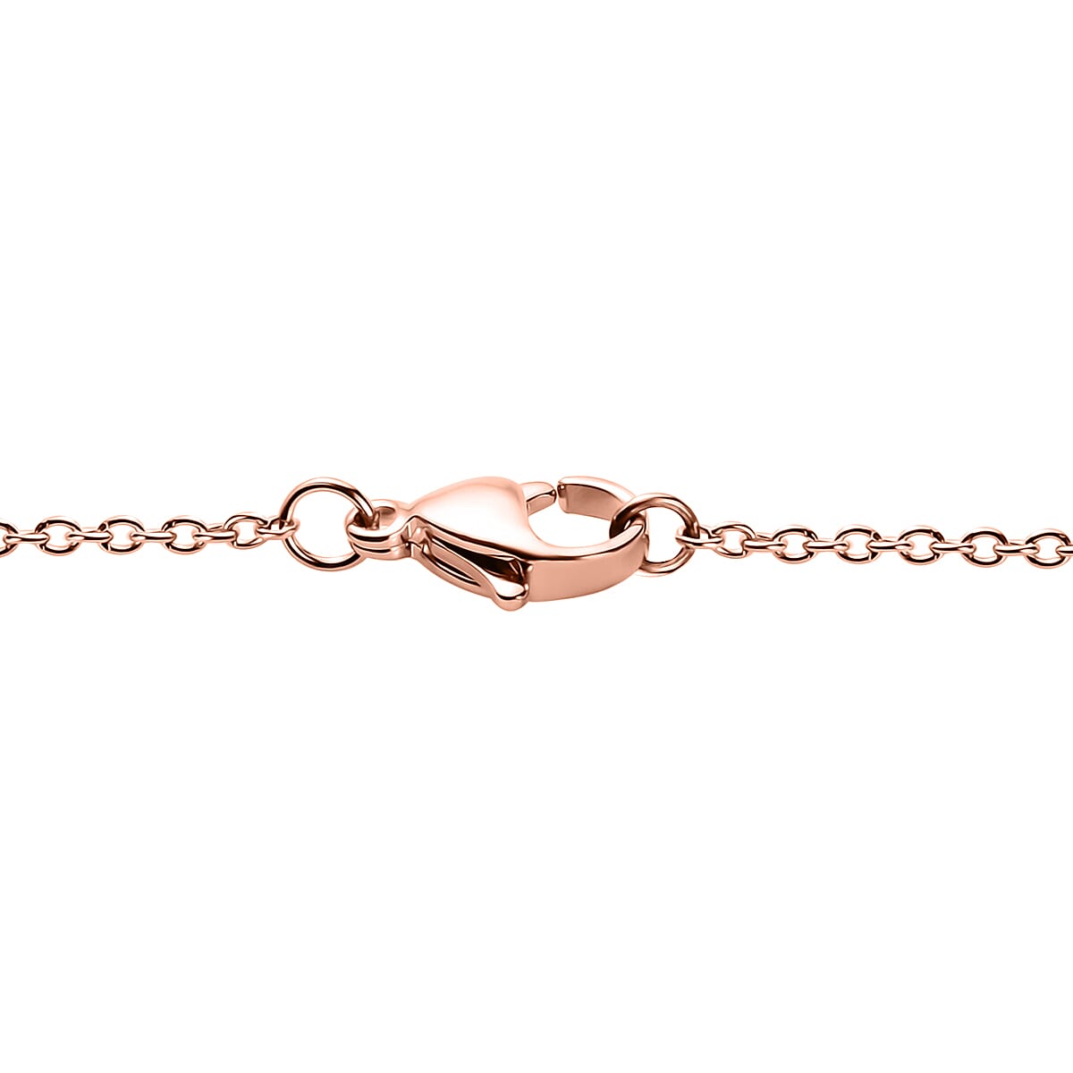 Karis Rose De France Amethyst 9.25 ctw Pendant in 18K RG Plated with Stainless Steel Necklace 20 Inches