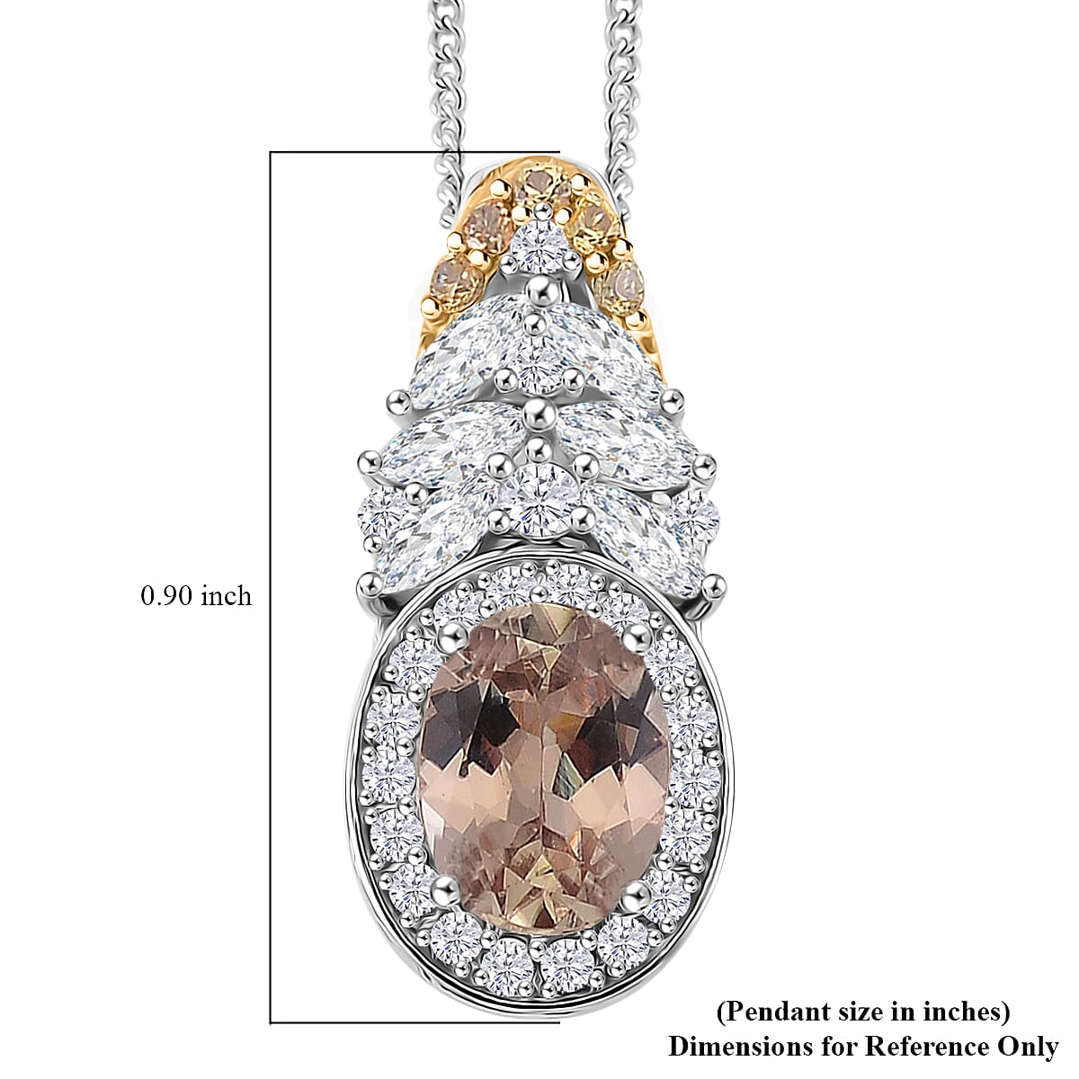 D'Joy Turkizite and Multi Gemstone 2.65 ctw Lotus Flower Pendant Necklace 18 Inches in Rhodium Over Sterling Silver