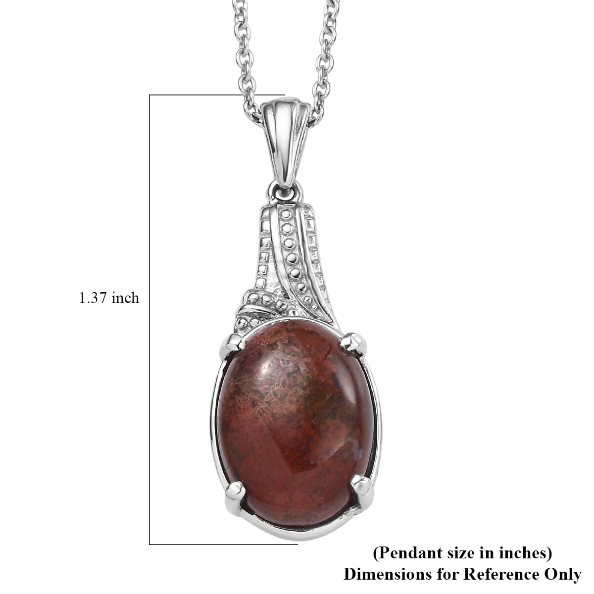Aqua Nueva Moss 10.20 ctw Pendant Necklace in Stainless Steel 20 Inches image number 5