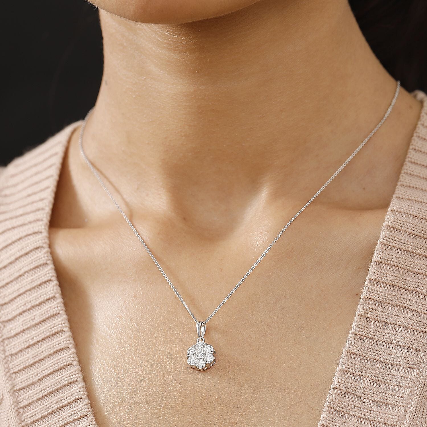 Rhodium Over Sterling Silver