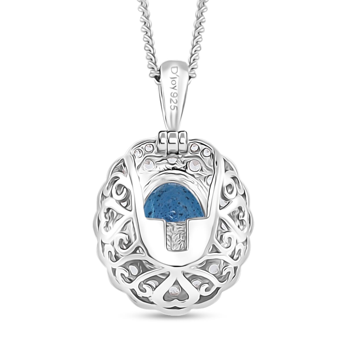 Malgache Neon Apatite and White Zircon 2.15 ctw Interchangeable Double Halo Ring (Size 6.00) and Pendant Necklace 18 Inches in Rhodium Over Sterling Silver  image number 7
