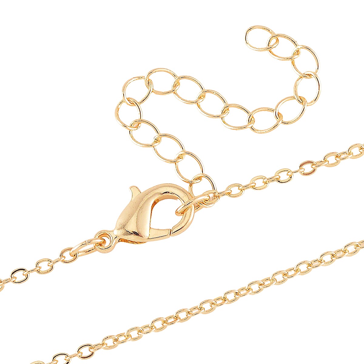 Set of 2 Karis Simulated Champagne Diamond and White Crystal 3.00 ctw Necklace 20-22 Inches, Earrings in Rosetone image number 5