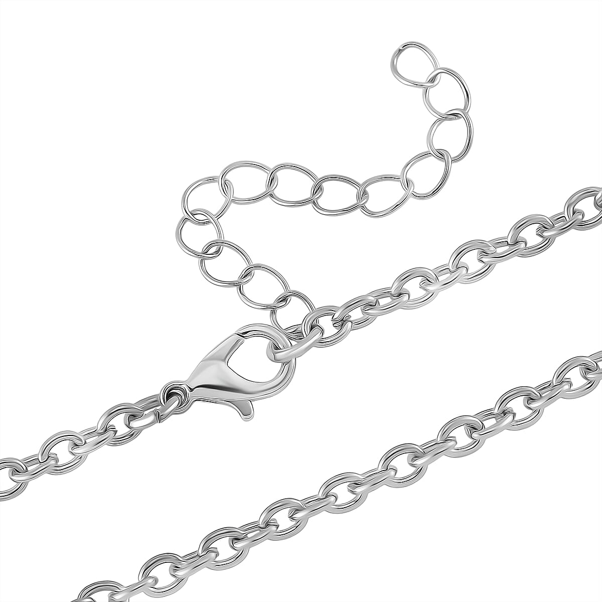 Austrian Pink Crystal Domed Heart Pendant Necklace (24 Inches) in Silvertone image number 5