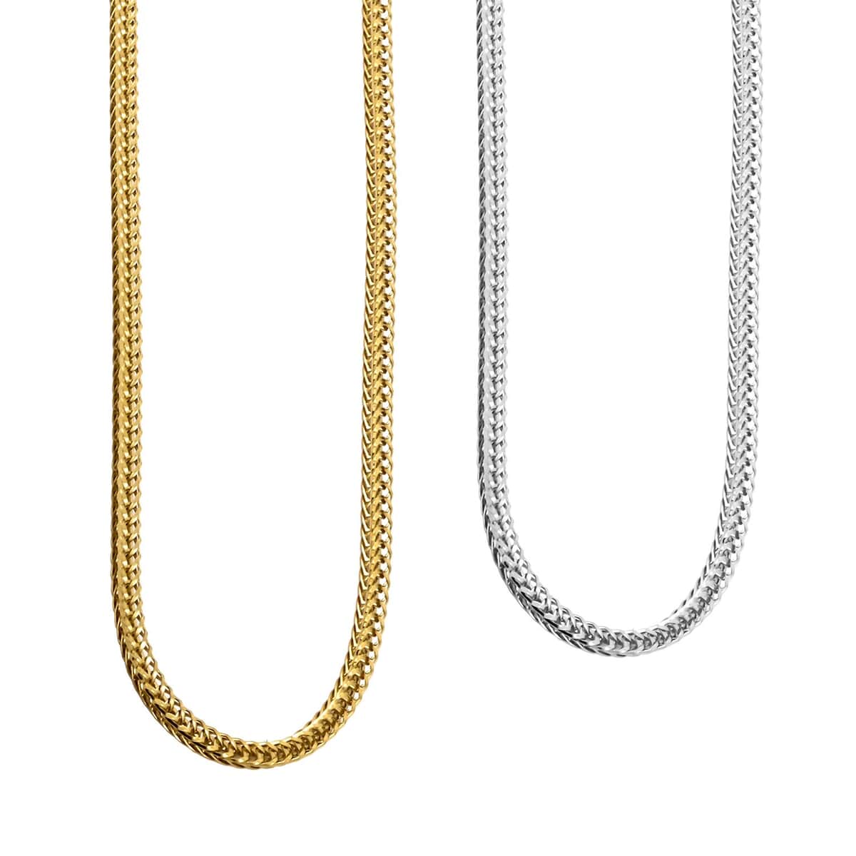 Set of 2 Chain in ION Plated YG and Stainless Steel 24 Inches image number 0