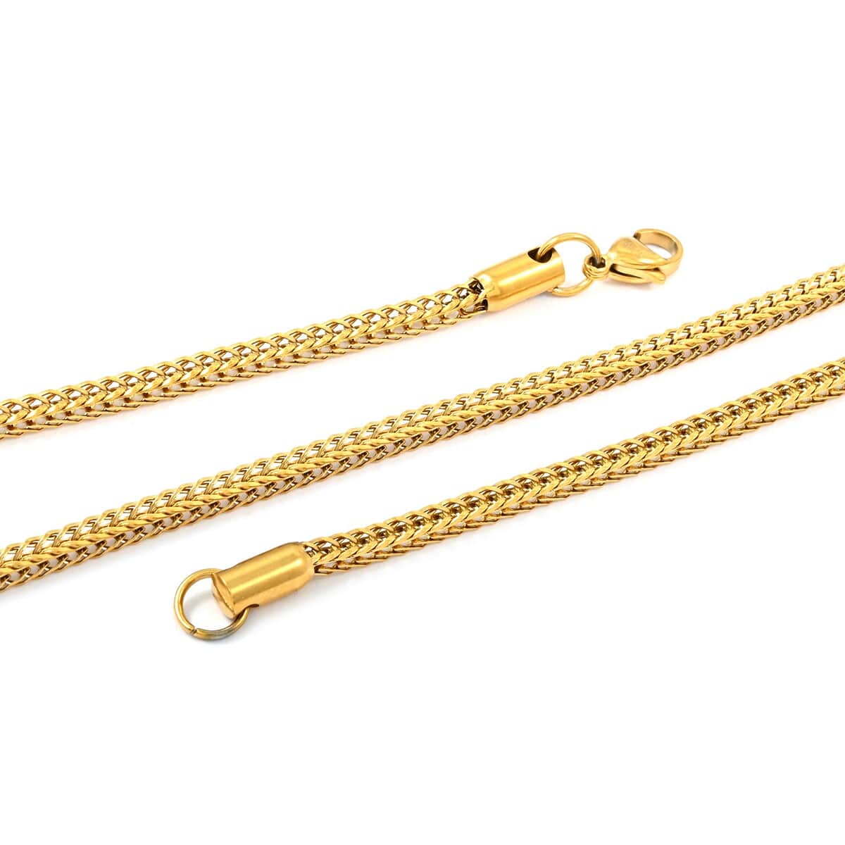 Set of 2 Chain in ION Plated YG and Stainless Steel 24 Inches image number 3