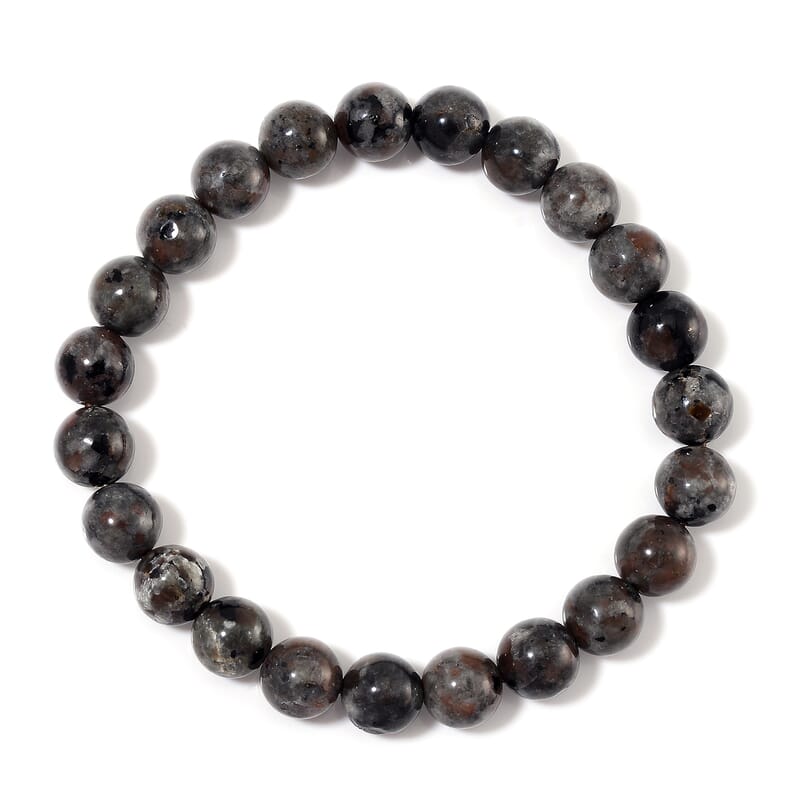 Natural Yooperlite 875.00 ctw Sphere (2.5In) and Beaded 8mm Stretch Bracelet with Free UV Flash Light