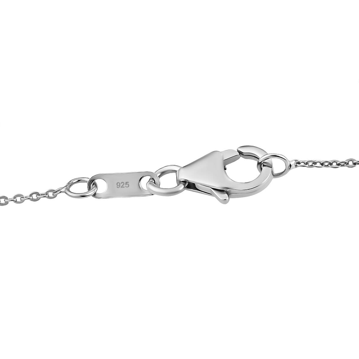 AAA Radiant Ember Garnet and Mossanite 3.00 ctw Floral Pendant Necklace in Rhodium Over Sterling Silver 20 Inches image number 5