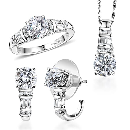 Rhodium Over Sterling Silver / 5 - Product card gallery slide 1 (10176652673337)
