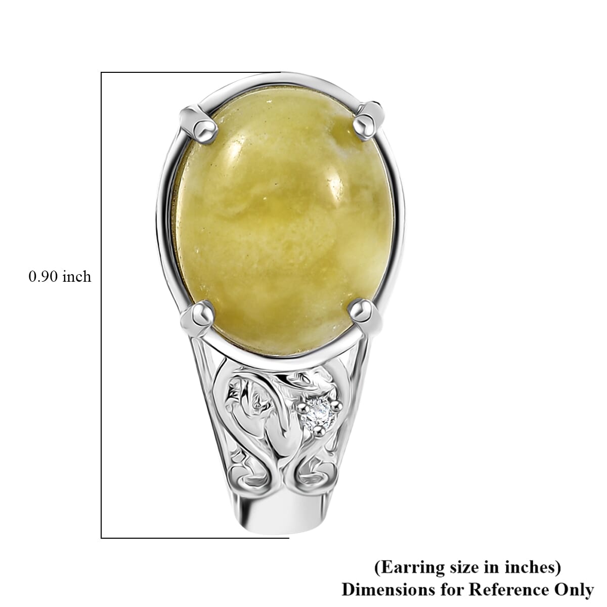 Set of 2 Karis Connemara Marble and White Zircon 29.10 ctw Hoop Earrings and Bracelet (7.25In) in Platinum Bond image number 8