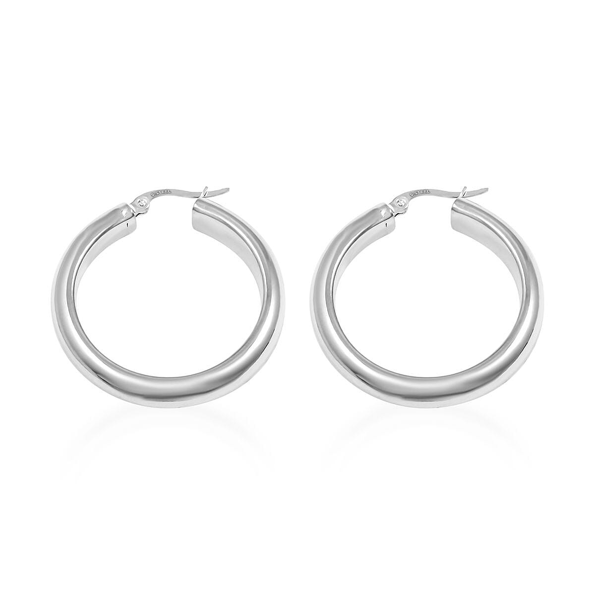 Set of 2 Earrings in Stainless Steel image number 6
