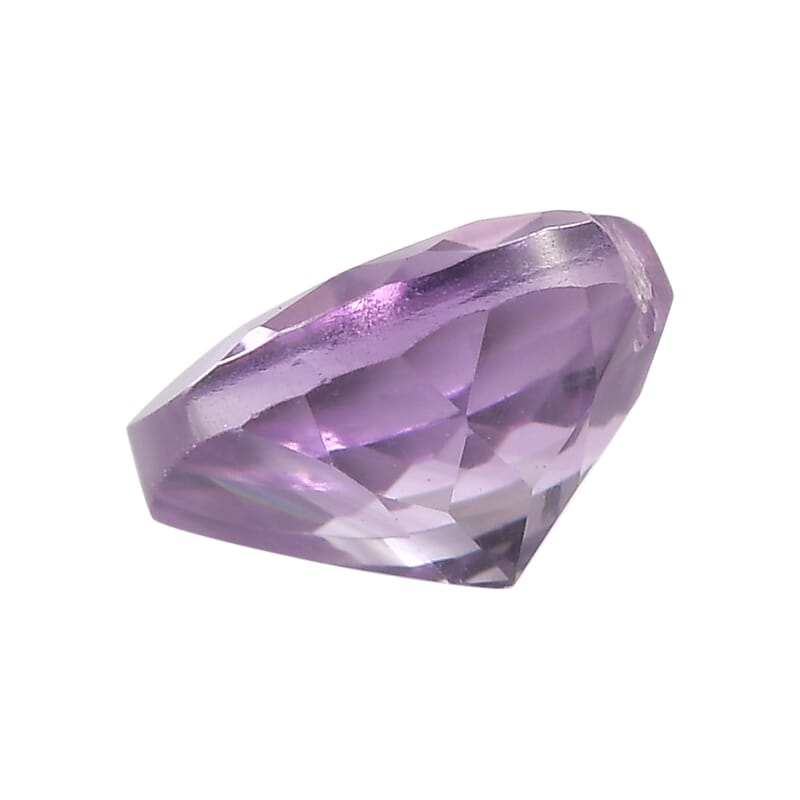 AA Rose De France Amethyst Set of 3 (Hrt 7 mm) 3.06 ctw Loose Gemstone