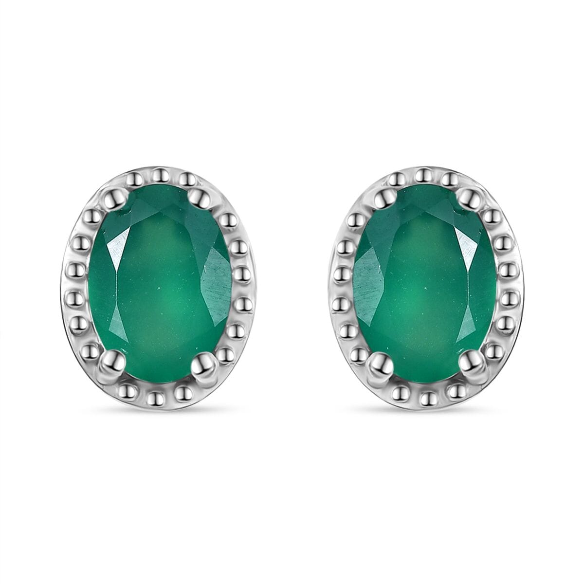Set of 3 Karis Verde Onyx Earring, Ring (Size 10.0), Pendant in Platinum Bond with Stainless Steel Necklace (20 Inches) 12.20 ctw image number 7