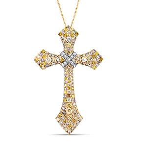Modani Multi Diamond 2.10 ctw Pendant Necklace in 14K Yellow Gold 18 Inches
