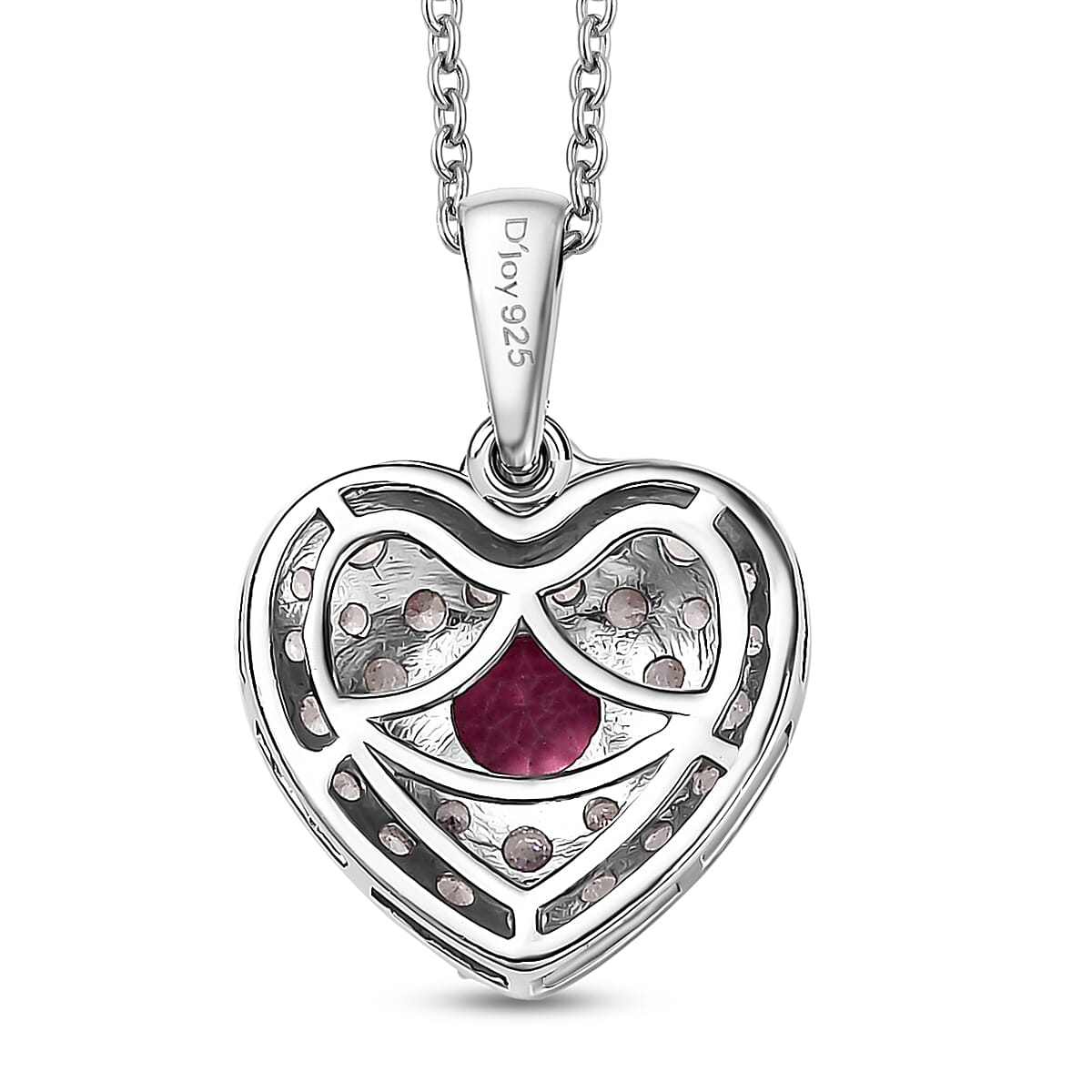 【MYSTIC LOCKET】PERTHSANTA 1.00 Carat (ctw) Mystic-Fire Topaz Drop Infinity Pendant