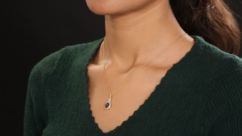 AAA Platinum Spinel and Moissanite 2.00 ctw Halo Pendant Necklace 20 Inches in 18K Vermeil Yellow Gold Over Sterling Silver