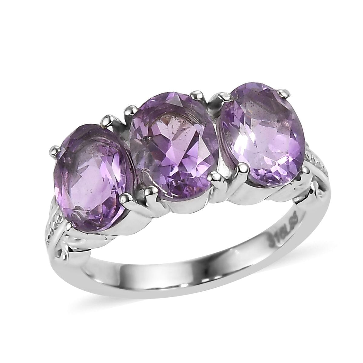 Moroccan Rose Ring (Size 5.00), Pendant Necklace (20 Inches) in Stainless Steel 7.10 ctw image number 3