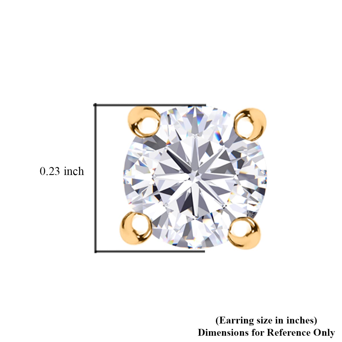 Set of 3 Moissanite, Grandidierite and Radiant Ember Garnet 3.15 ctw Solitaire Stud Earrings in 18K Vermeil Yellow Gold Over Sterling Silver image number 6