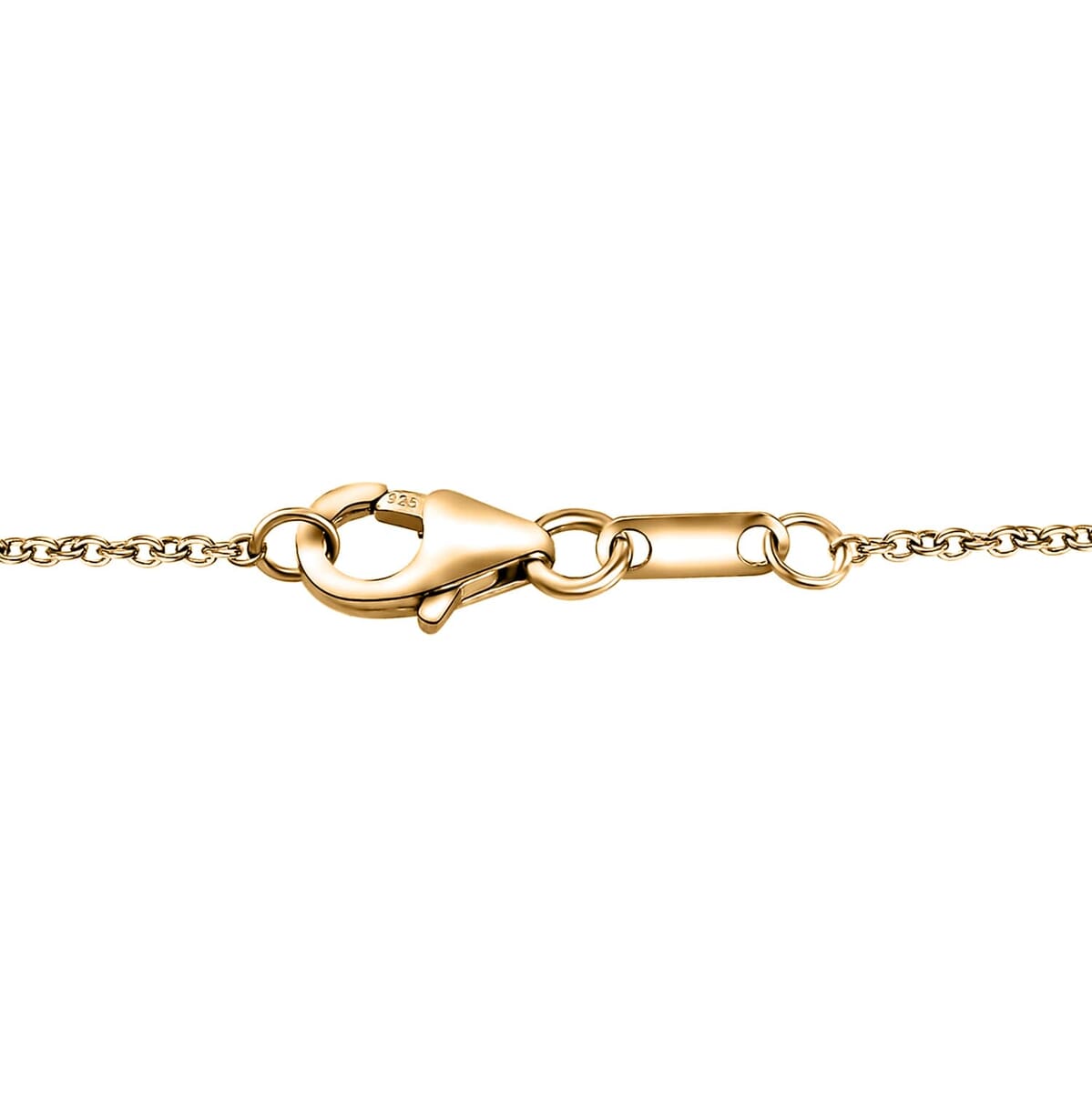 Premium Golden Tanzanite and Diamond 1.55 ctw Pendant Necklace 18 Inches in Vermeil Yellow Gold Over Sterling Silver image number 5