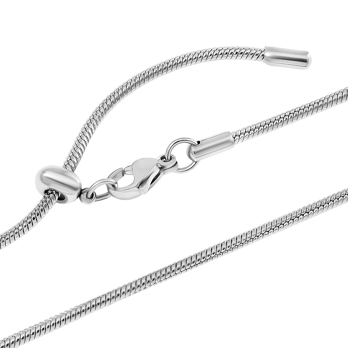 5 Piece Set - Multi Color Murano Style Pendant Necklace 24-28 Inches in Stainless Steel (Del. In 10-12 Days) image number 5