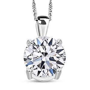 IGI Certified Luxuriant Lab Grown Diamond E-F VS 4.00 ctw Pendant Necklace in 950 Platinum 20 Inches
