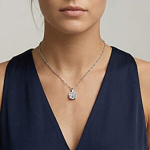 IGI Certified Luxuriant Lab Grown Diamond E-F VS 4.00 ctw Pendant Necklace in 950 Platinum 20 Inches