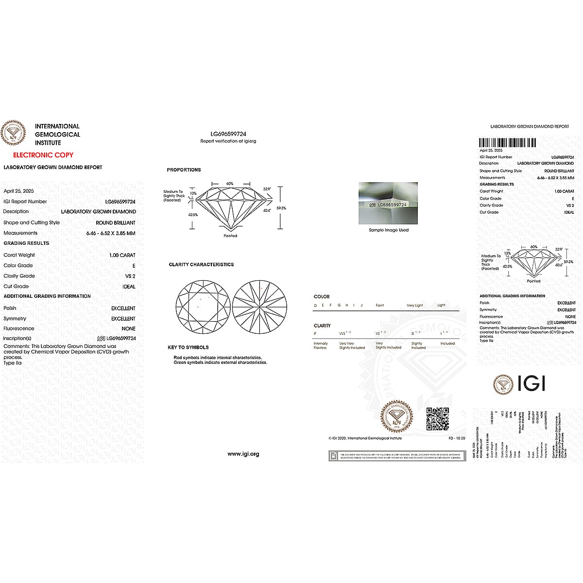 IGI Certified Luxuriant Lab Grown Diamond E-F VS 1.00 ctw Pendant Necklace in Platinum Over Sterling Silver 20 Inches image number 6