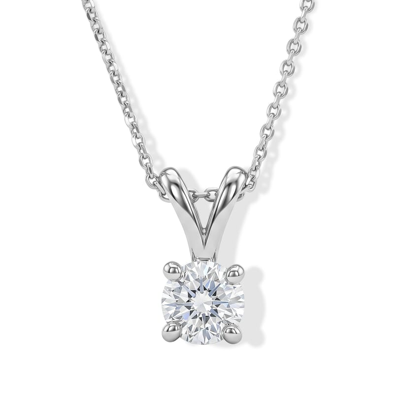 Doorbuster Luxuriant Lab Grown Diamond E-F VS 0.50 ctw Solitaire Pendant Necklace in 950 Platinum 20 Inches