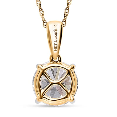 Luxuriant Lab Grown Diamond E-F VS 3.00 ctw Pendant Necklace in 14K Yellow Gold 20 Inches