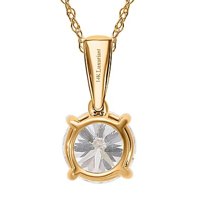 Luxuriant Lab Grown Diamond E-F VS 2.00 ctw Pendant Necklace in 14K Yellow Gold 20 Inches