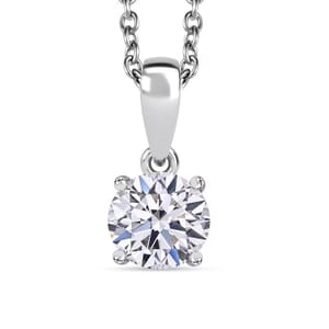 IGI Certified Luxuriant Lab Grown Diamond E-F VS 1.00 ctw Pendant Necklace in 950 Platinum 20 Inches