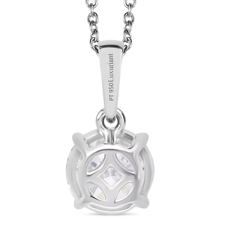 IGI Certified Luxuriant Lab Grown Diamond E-F VS 1.00 ctw Pendant Necklace in 950 Platinum 20 Inches