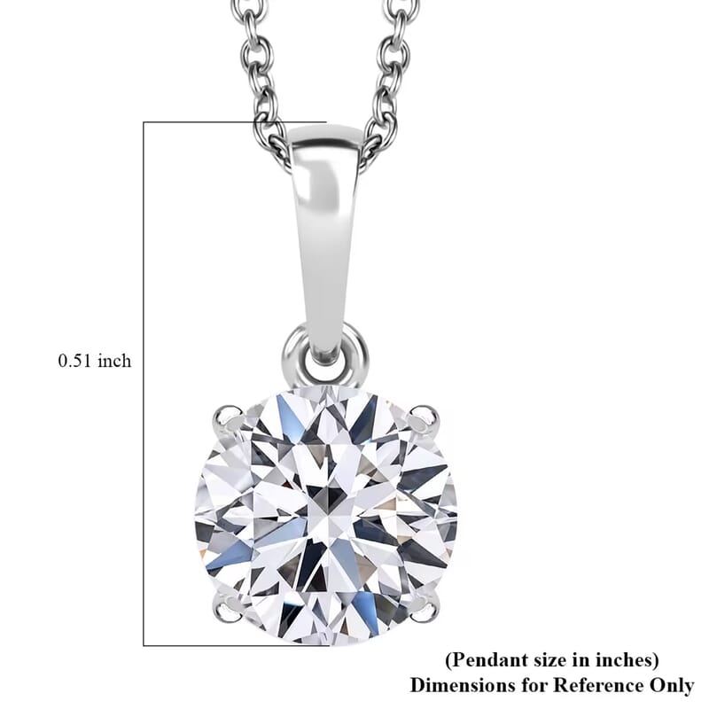 IGI Certified Luxuriant Lab Grown Diamond E-F VS 1.00 ctw Pendant Necklace in 950 Platinum 20 Inches