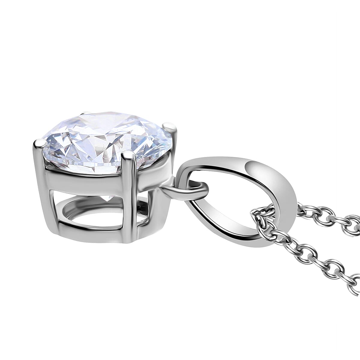 IGI Certified Luxuriant Lab Grown Diamond E-F VS 1.50 ctw Pendant Necklace in 950 Platinum 20 Inches image number 2