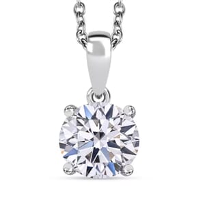 IGI Certified Luxuriant Lab Grown Diamond E-F VS 2.00 ctw Pendant Necklace in 950 Platinum 20 Inches