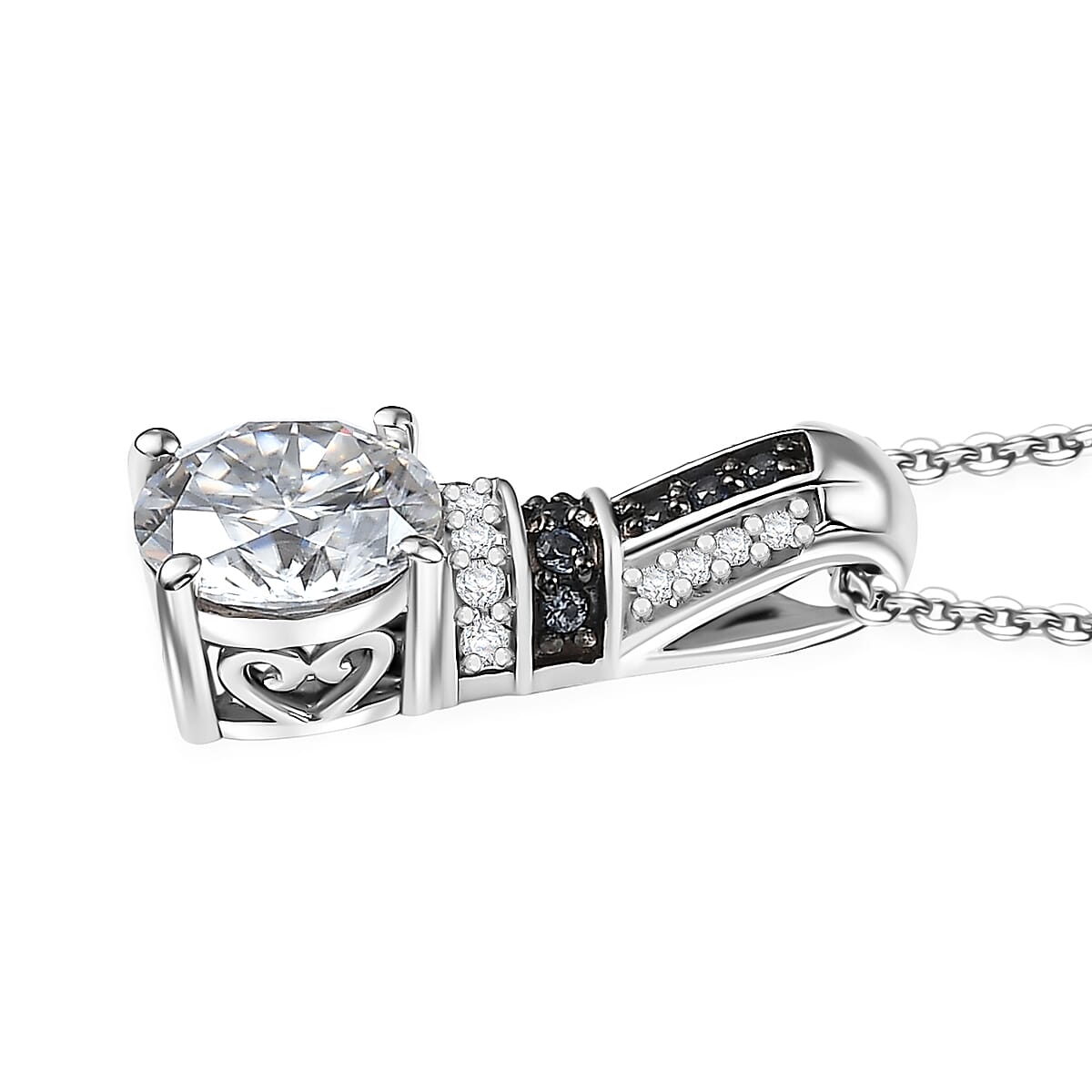 Moissanite & Blue Sapphire - Product card gallery slide 4 (10145999192347)