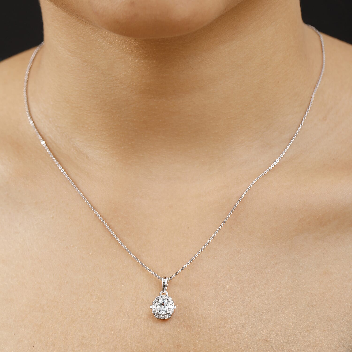 Buy Premium Mangoro Aquamarine and White Zircon 0.70 ctw