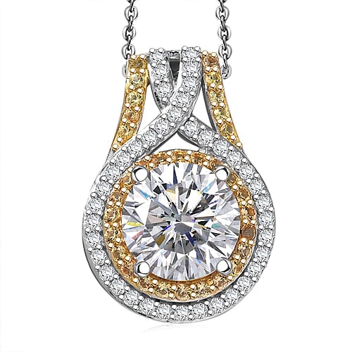 Moissanite & Yellow Sapphire - Product card gallery slide 1 (10176660668729)