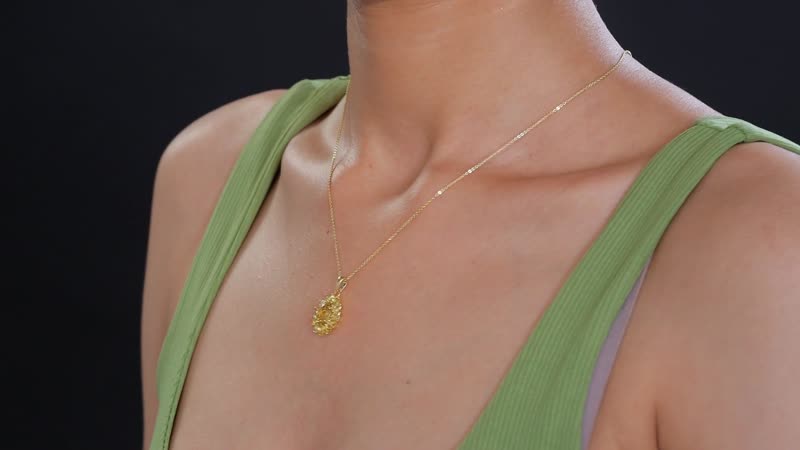Premium Brazilian Heliodor, Yellow Sapphire 2.70 ctw Sunflower Glow Pendant Necklace in 18K Vermeil Yellow Gold Over Sterling Silver 20 Inches